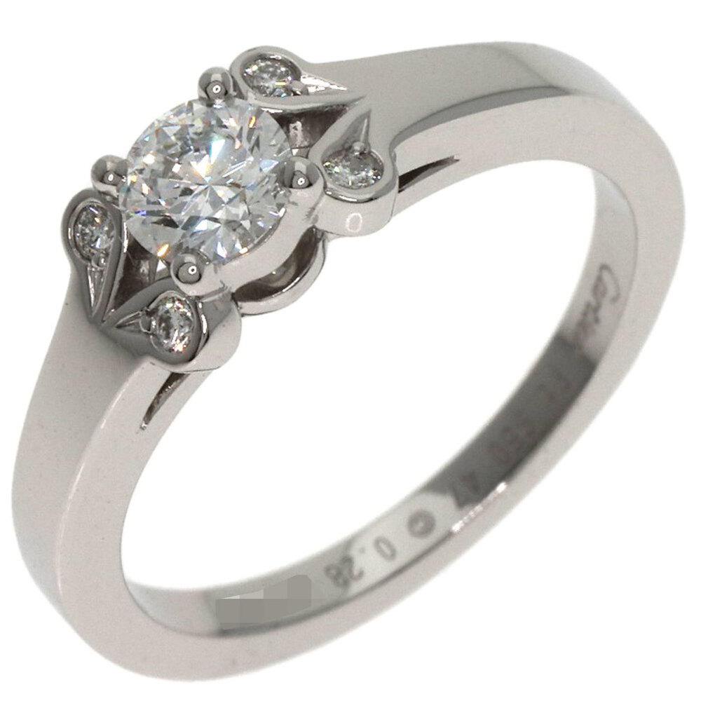 CARTIER Authentic Silver Diamond Ring #47
